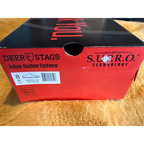 Deer Stags Men's Blair Wherever Slipper, Grey, Size 8M, NIB - Picture 2 of 4